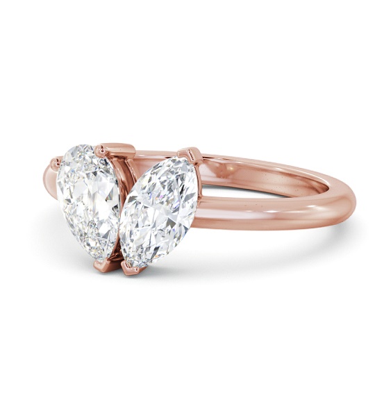 Yunova Two Stone Ring Marquise and Pear Diamond Toi et Moi tw12_rg_thumb2 