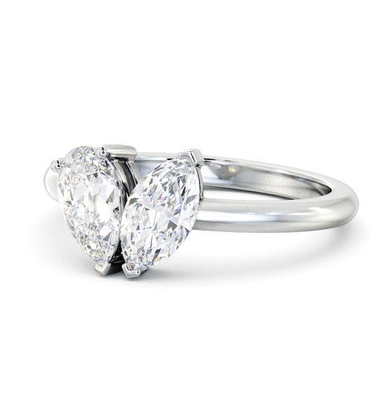 Yunova Two Stone Ring Marquise and Pear Diamond Toi et Moi tw12_wg_thumb2 