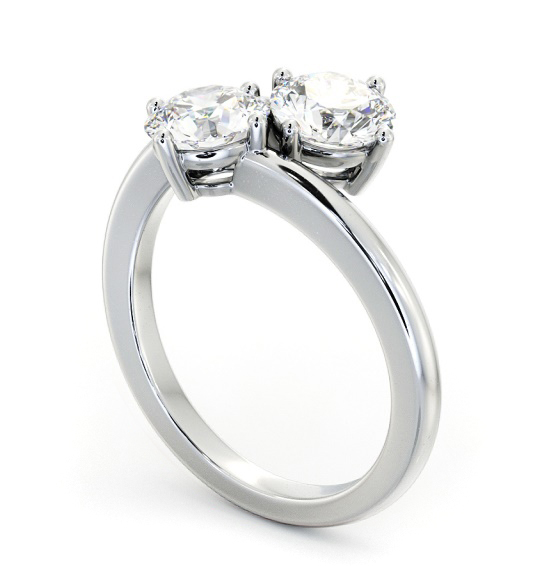 Round Shape Toi et Moi Diamond Ring in Platinum tw13_wg_thumb1