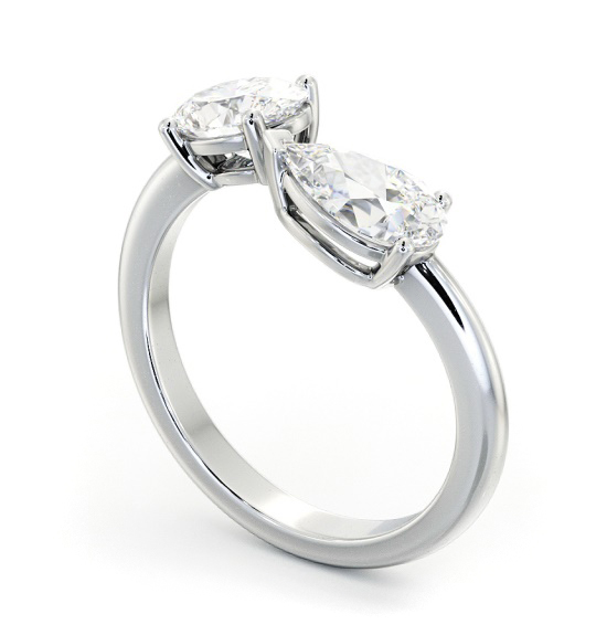 Oval and Pear Shape Toi et Moi Diamond Ring in Platinum tw14_wg_thumb1