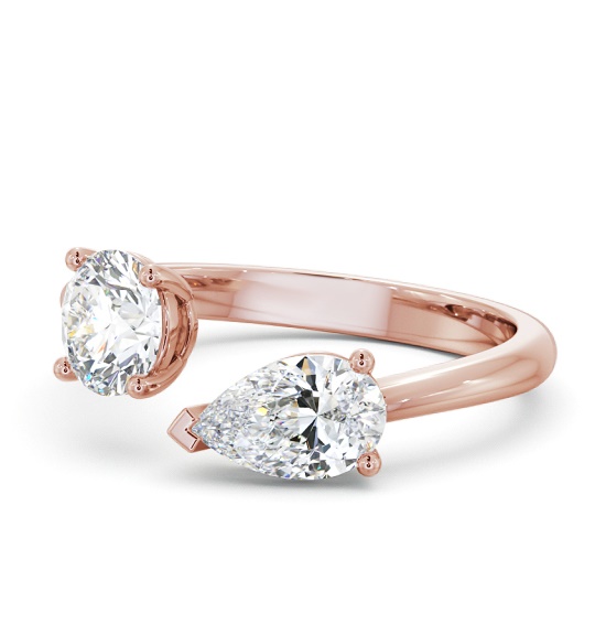 Callie Two Stone Ring Pear and Round Diamond Toi et Moi tw1_rg_thumb2 