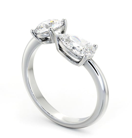 Palladium Toi et Moi Ring with Pear and Round Diamonds tw1_wg_thumb1