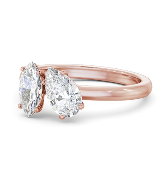 Helensa Two Stone Ring Pear and Marquise Diamond Toi et Moi tw4_rg_thumb2 