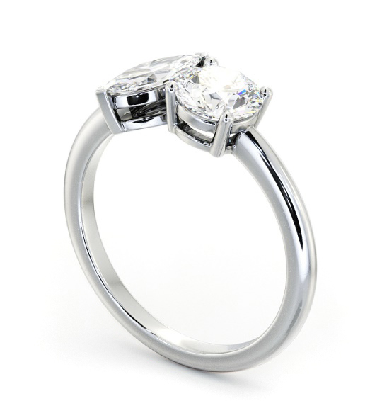 Marquise and Round Shape Toi et Moi Diamond Ring in Platinum tw7_wg_thumb1 