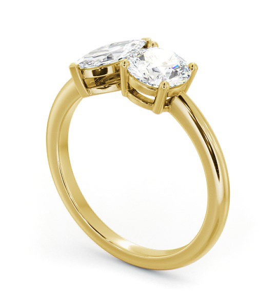 Marquise and Round Shape Toi et Moi Diamond Ring in 18K Yellow Gold tw7_yg_thumb1
