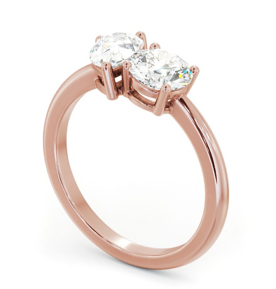 Oval and Emerald Shape Toi et Moi Diamond Ring in 18K Rose Gold tw9_rg_thumb1 