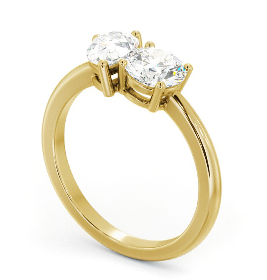 Oval and Emerald Shape Toi et Moi Diamond Ring in 18K Yellow Gold tw9_yg_thumb1 