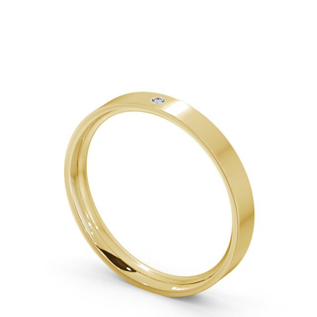 Elegant Single Stone Gold Ring