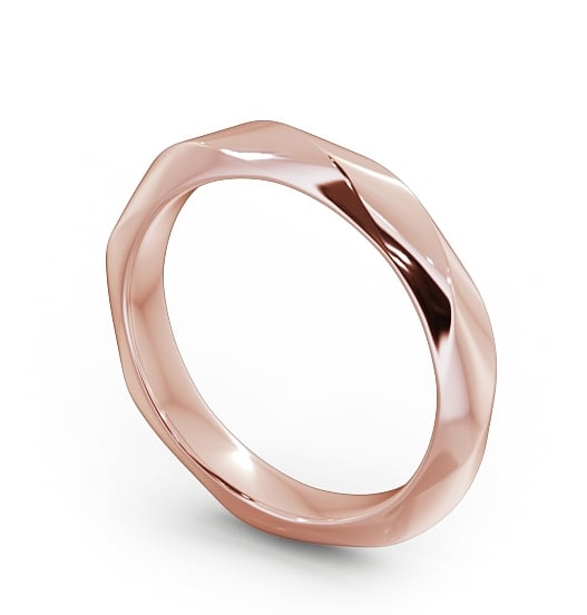 Ladies Textured Wedding Ring 9K Rose Gold WBF16_RG_THUMB1 