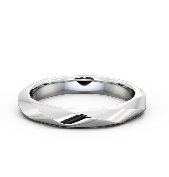  Ladies Textured Wedding Ring Platinum - Beatrice WBF16_WG_THUMB2 