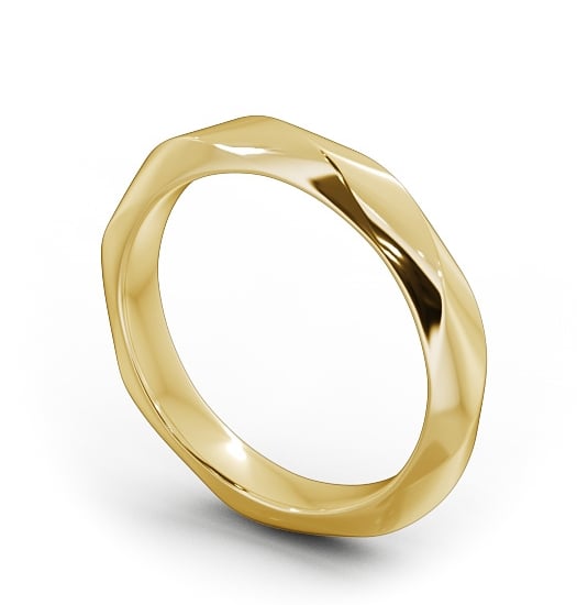  Ladies Textured Wedding Ring 18K Yellow Gold - Beatrice WBF16_YG_THUMB1 