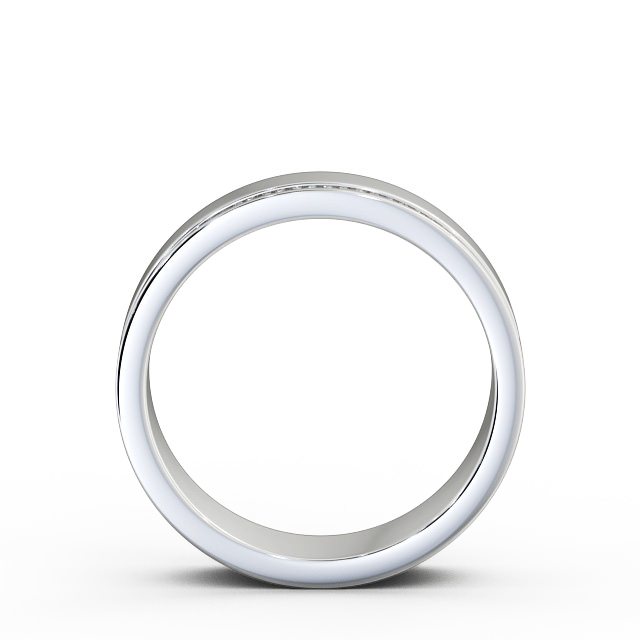 Ladies 0.18ct Round Diamond Wedding Ring Palladium - Casilda WBF17_WG_UP