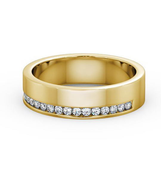 Casilda Ladies Round Diamond Wedding Ring 0.18ct Eternity WBF17_YG_THUMB2 