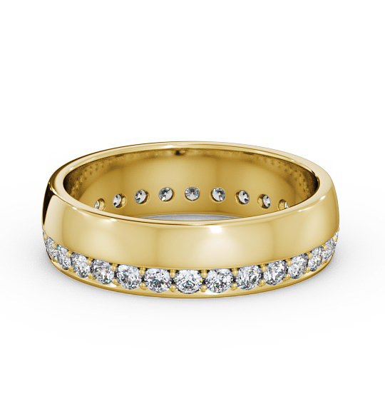 Disella Ladies Round Diamond Wedding Ring 0.60ct Channel Setting WBF18_YG_THUMB2 