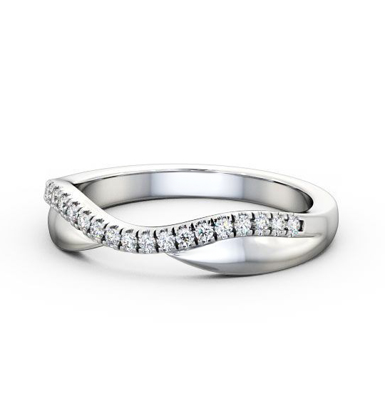 Ankita Ladies Round Diamond Wedding Ring 0.12ct Curved Band WBF23_WG_THUMB2_2.jpg 