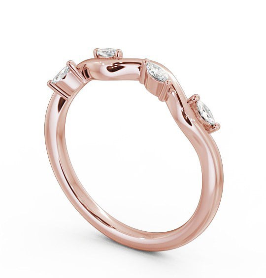 Ladies 0.08ct Marquise Diamond Ring 18K Rose Gold - Violet WBF24_RG_THUMB1