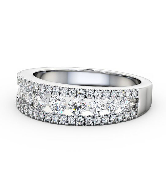 Layla Ladies Round Diamond Wedding Ring 0.77ct WBF26_WG_THUMB2 