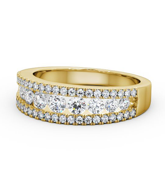 Layla Ladies Round Diamond Wedding Ring 0.77ct WBF26_YG_THUMB2 