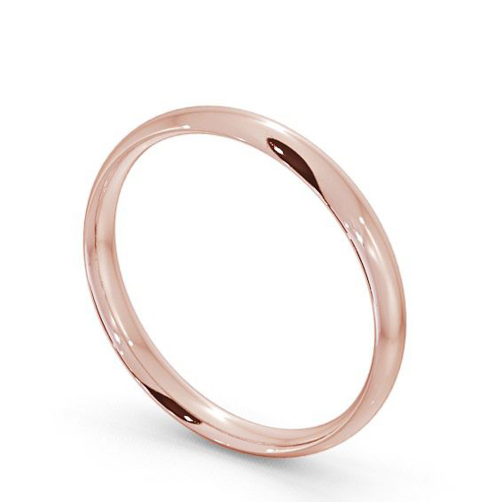  Ladies Plain Wedding Ring 18K Rose Gold - Traditional Court WBF2_RG_THUMB1 