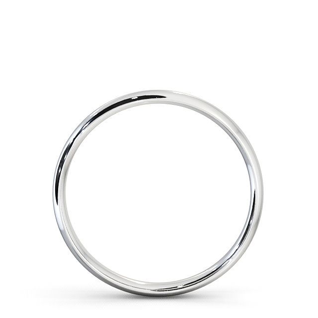 Ladies Plain Wedding Ring Platinum - Traditional Court WBF2_WG_UP