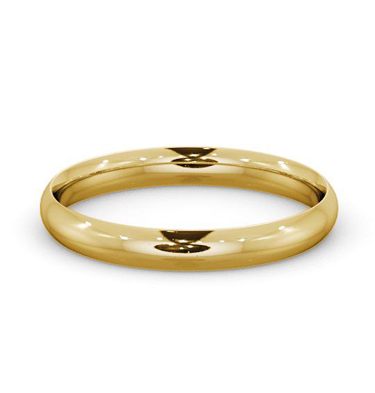 Ladies Plain Traditional Court Wedding Ring 18K Yellow Gold WBF2_YG_THUMB2 