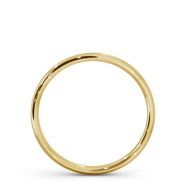 Ladies Plain Wedding Ring 18K Yellow Gold - Traditional Court | Angelic ...