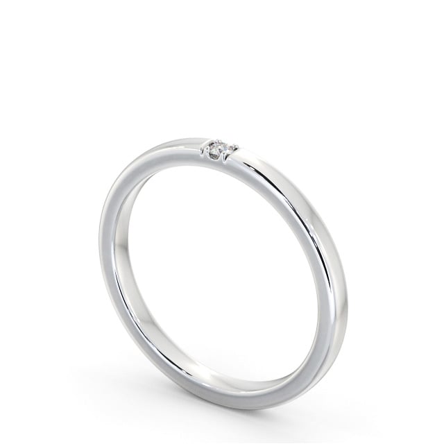 Ladies Diamond Wedding Ring Palladium - Adderby WBF48_WG_SIDE