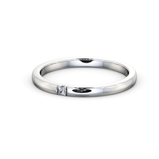 Ladies Diamond Wedding Ring 18K White Gold - Penmere WBF49_WG_FLAT