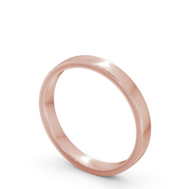 Flat rose deals gold wedding band
