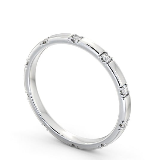 Ladies Diamond Wedding Ring 9K White Gold - Argile WBF51_WG_THUMB1