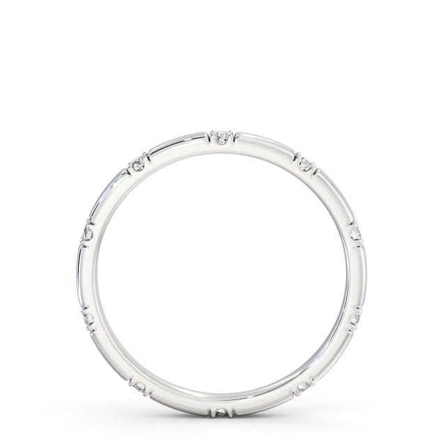 Ladies Diamond Wedding Ring 18K White Gold - Argile WBF51_WG_UP