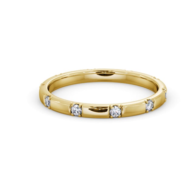 Ladies Diamond Wedding Ring 18K Yellow Gold - Argile WBF51_YG_FLAT
