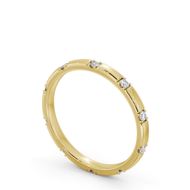 Ladies Diamond Wedding Ring 18K Yellow Gold - Argile WBF51_YG_SIDE