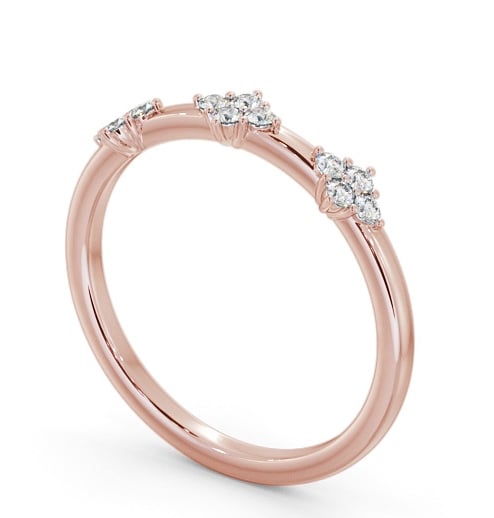 Ladies Round Diamond 0.18ct Wedding Ring 18K Rose Gold - Salina WBF52_RG_THUMB1