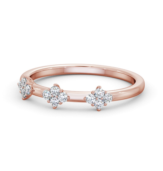 Salina Ladies Round Diamond Wedding Ring 0.18ct Cluster WBF52_RG_THUMB2 