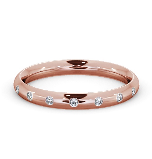  Ladies Diamond Wedding Ring 18K Rose Gold - Dantel WBF53_RG_THUMB2 