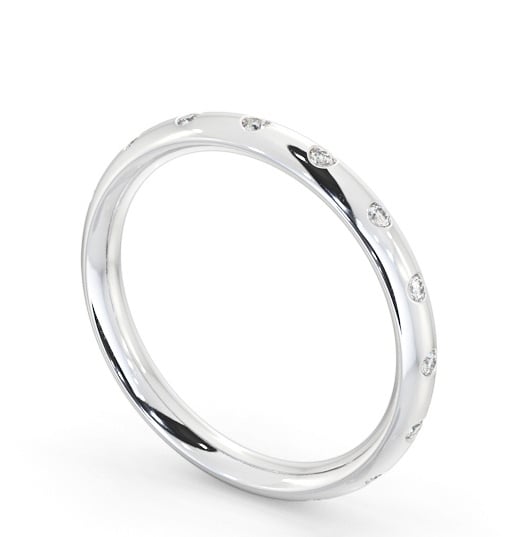 Ladies Diamond Wedding Ring Platinum - Dantel WBF53_WG_THUMB1