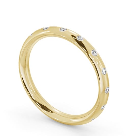 Ladies Diamond Wedding Ring 18K Yellow Gold - Dantel WBF53_YG_THUMB1