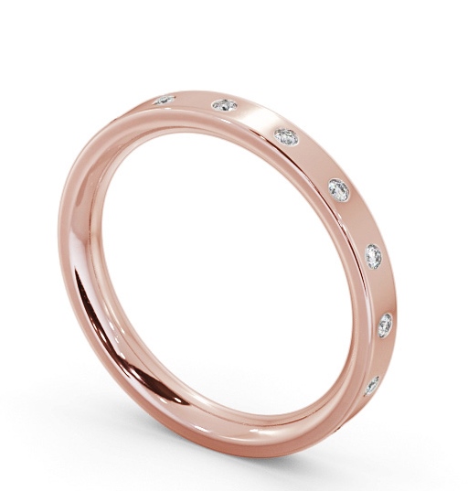  Ladies Diamond Wedding Ring 9K Rose Gold - Leonel WBF54_RG_THUMB1 