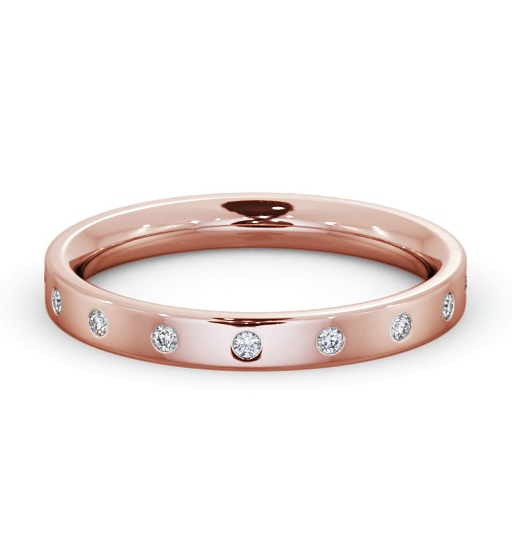  Ladies Diamond Wedding Ring 9K Rose Gold - Leonel WBF54_RG_THUMB2 