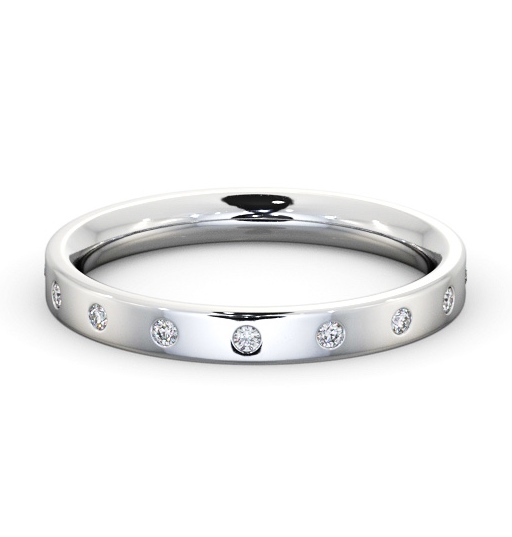  Ladies Diamond Wedding Ring Platinum - Leonel WBF54_WG_THUMB2 