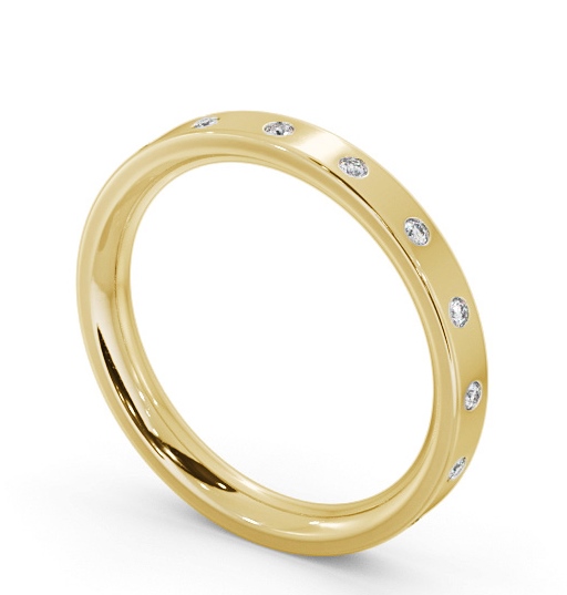Ladies Diamond Wedding Ring 9K Yellow Gold - Leonel WBF54_YG_THUMB1