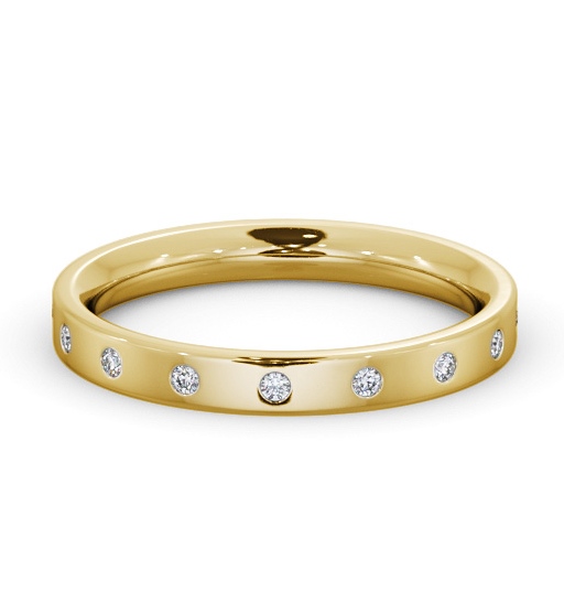  Ladies Diamond Wedding Ring 18K Yellow Gold - Leonel WBF54_YG_THUMB2 