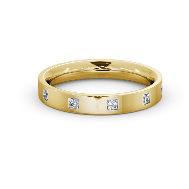 Ladies Diamond Wedding Ring 9K Yellow Gold - Molina WBF55_YG_FLAT