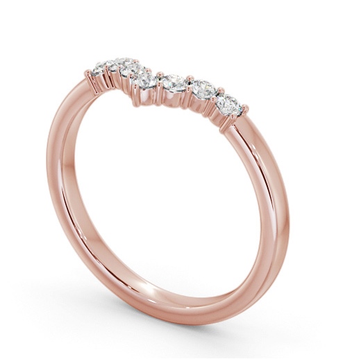 Ladies Round Diamond 0.18ct Wedding Ring 9K Rose Gold - Miranda WBF56_RG_THUMB1