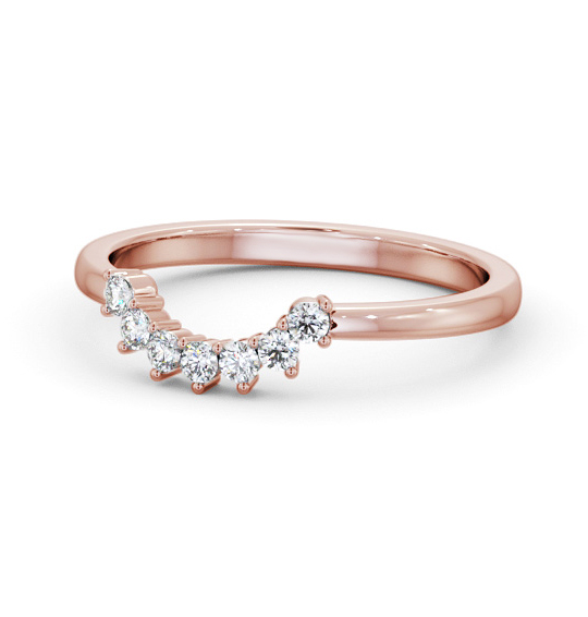 Parling Ladies Round Diamond Wedding Ring 0.15ct Half Moon WBF57_RG_THUMB2 