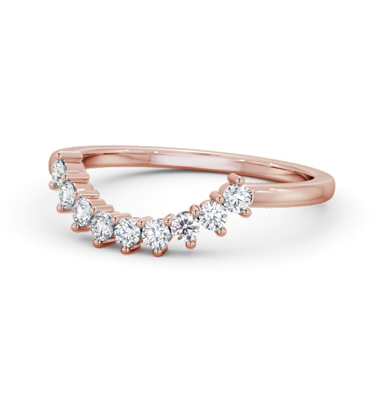 Lorna Ladies Round Diamond Wedding Ring 0.25ct Curved WBF58_RG_THUMB2 