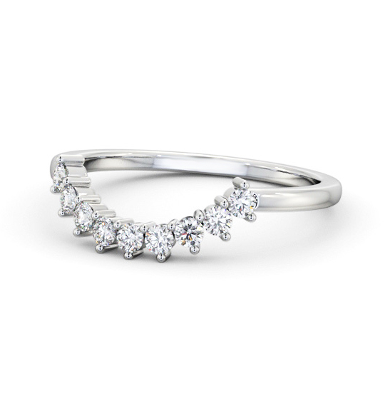 Lorna Ladies Round Diamond Wedding Ring 0.25ct Curved WBF58_WG_THUMB2 