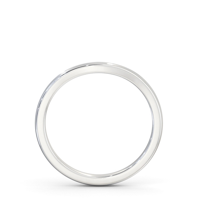Ladies Plain Wedding Ring 18K White Gold - Hampton WBF59_WG_UP