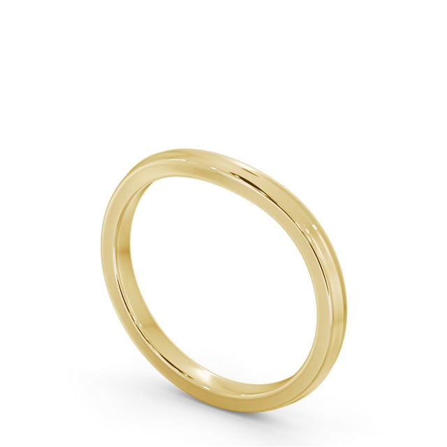Ladies Plain Wedding Ring 9K Yellow Gold - Hampton WBF59_YG_SIDE